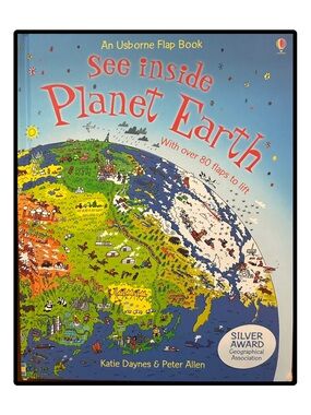 BUNDLE & SAVE 🌍 An Usbourne Flap Book "See Inside Planet Earth" Board Book
